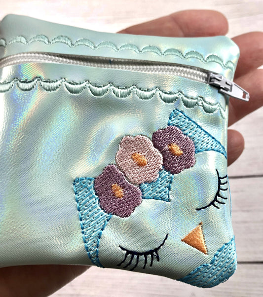 DBB Owl Face Zipper Pouch 4x4