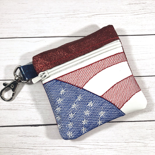 DBB American Flag Zipper Pouch 4x4