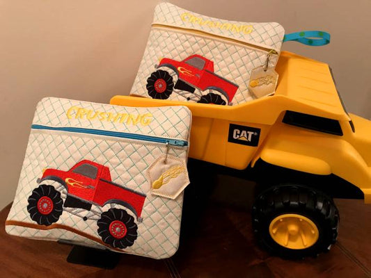 NNK ITH Monster Truck Zipper Bag