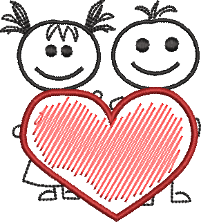 DED kids holding heart