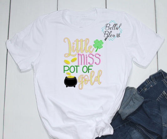 Little Miss Pot of Gold Saint Patricks Design BBE