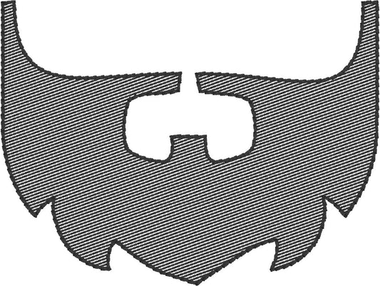DBB Lumberjack Beard and Mustache 4x4 Embroidery Design