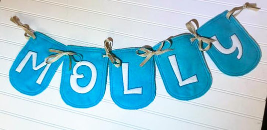 DBB Scoopey Applique Banner In the Hoop Project for 5x7 Hoops