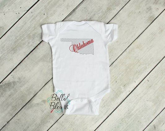 BBE - Oklahoma Motif filled State with signature