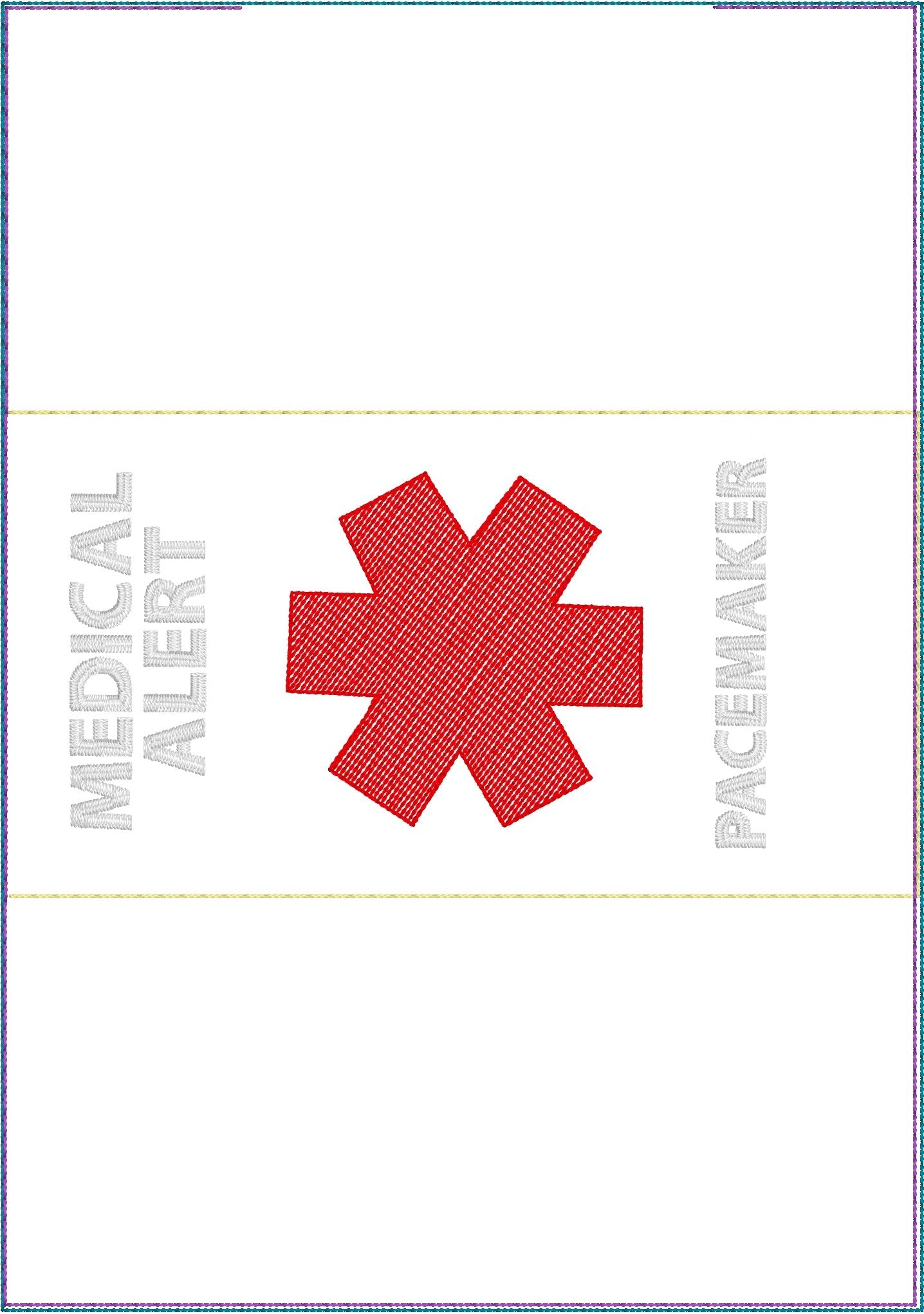 DBB Strap Wrap Medical Alert In the Hoop Project PACEMAKER