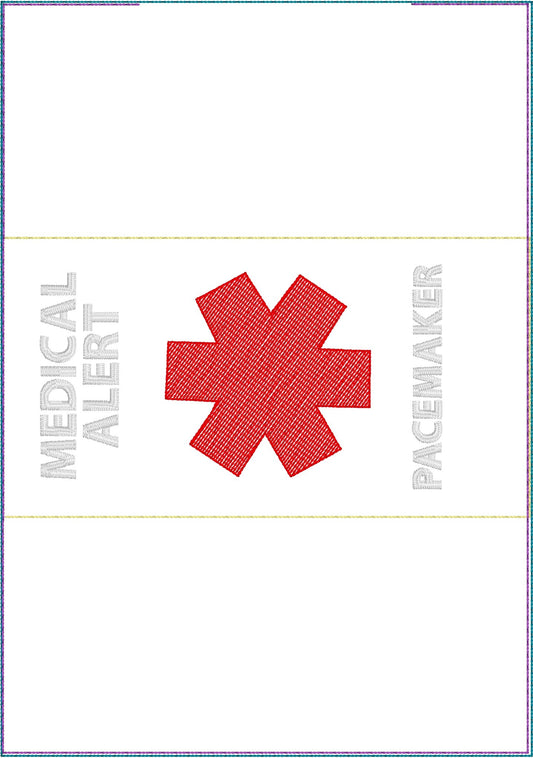 DBB Strap Wrap Medical Alert In the Hoop Project PACEMAKER