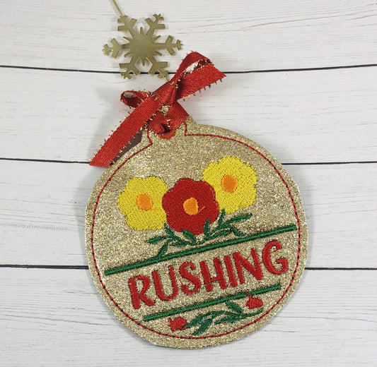DBB Split Floral Ornament ITH Project
