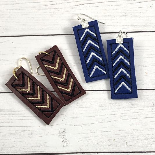 Bar Chevron Earrings DBB