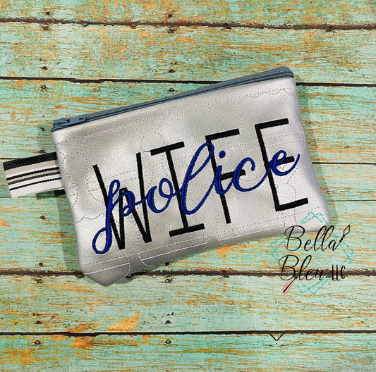 BBE Police Wife zipper bag wallet