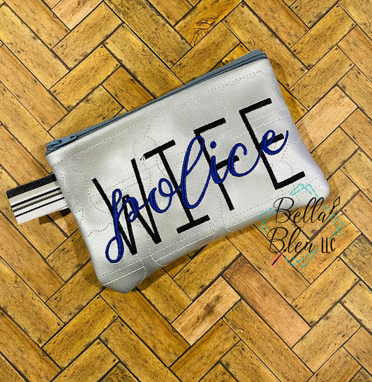 BBE Police Wife zipper bag wallet