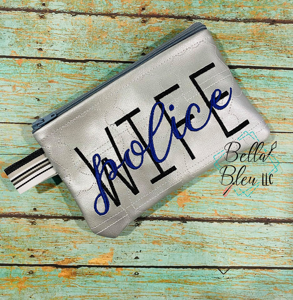 BBE Police Wife zipper bag wallet