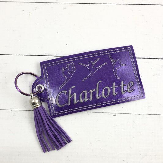 DBB Gymnastics Dance Personalized Name Tag Snap Tab AND EYELET TAB Set DBB