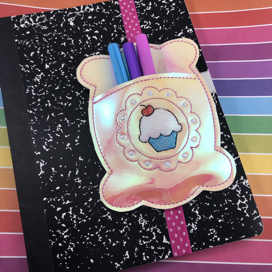 DBB Cupcake Pen Pocket In The Hoop (ITH) Embroidery Design