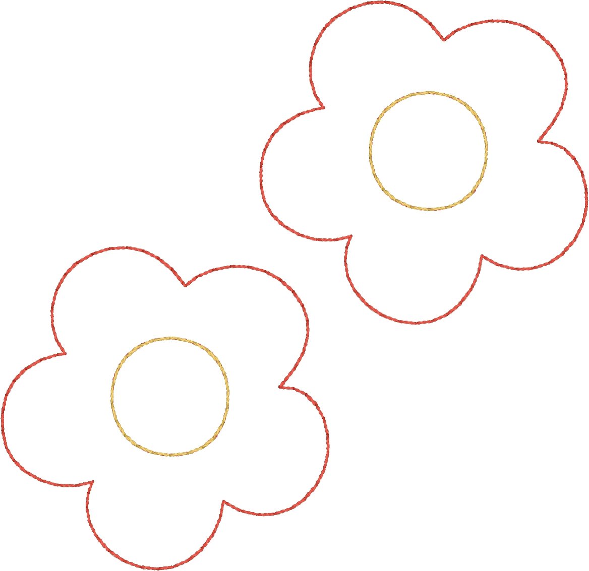 DBB Fiesta Flowers and Leaves Felties for Wreaths or Banners