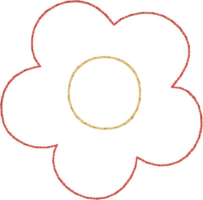 DBB Fiesta Flowers and Leaves Felties for Wreaths or Banners