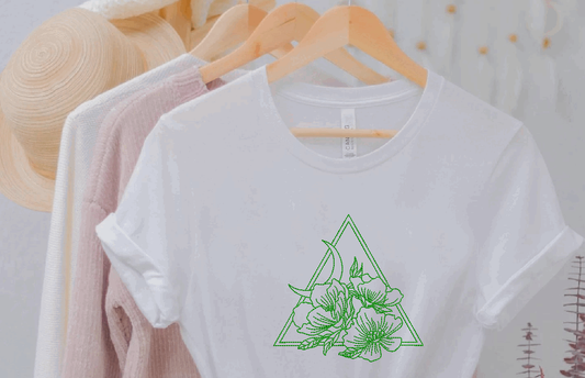 OE Boho Floral Triangle with Moon