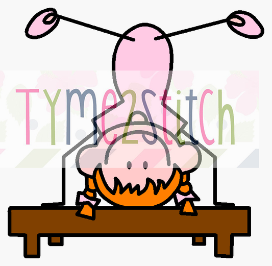 TIS Gymnastics Girl Balance Beam Sublimation file
