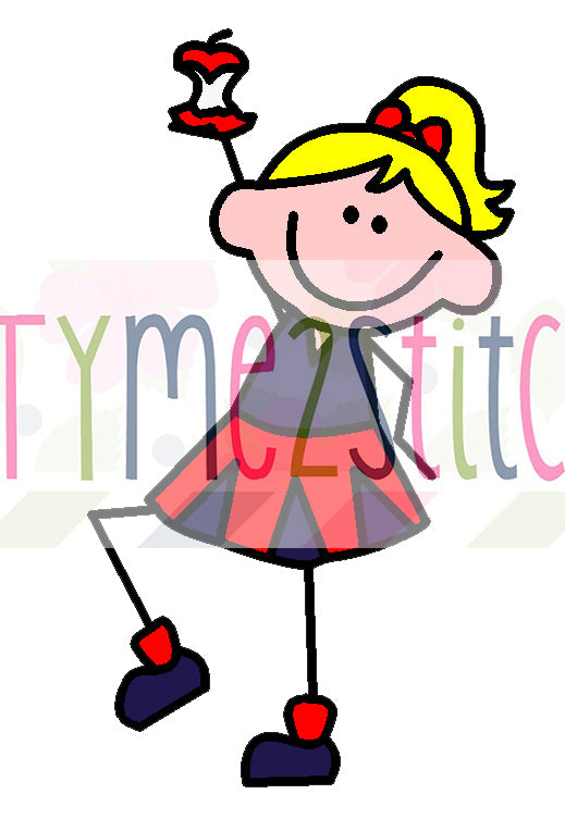 TIS Cheerleader Stick kid Sublimation file