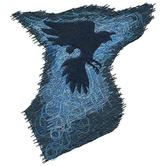 DED Raven Spirit Flying Inside a Wild Wolf